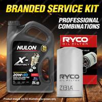 Ryco Oil Filter Nulon 5L PRO20W50 Engine Oil Kit for Toyota Cressida Crown Supra