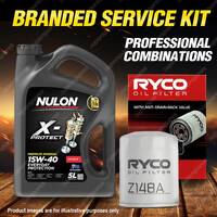 Ryco Oil Filter 5L PRO15W40 Eng. Oil Service Kit for Mazda Rx2 Rx4 Rx5 Rx7 R100