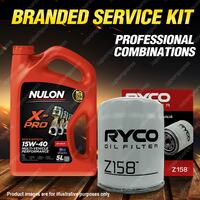 Ryco Oil Filter Nulon 5L XPR15W40 Eng. Oil Kit for Toyota Celica Tercel Corolla