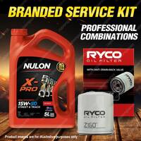 Ryco Oil Filter 5L XPR15W50 Engine Oil Service Kit for Holden Calais Commodore