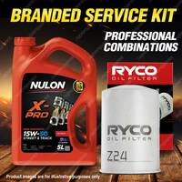 Ryco Oil Filter 5L XPR15W50 Engine Oil Service Kit for Holden Statesman VRII V8