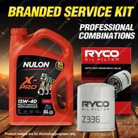Ryco Oil Filter Nulon 5L XPR15W40 Eng. Oil Kit for Honda Legend KA V6 Rover 827