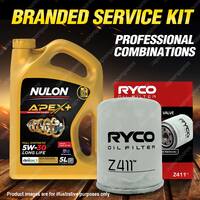 Ryco Oil Filter 5L APX5W30D1 Engine Oil Service for Honda Civic Odyssey