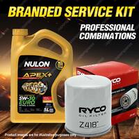 Ryco Oil Filter 5L APX5W30C3 Engine Oil Service Kit for Saab 9-5 2.3T 4cyl 2.3L
