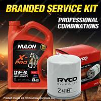Ryco Oil Filter 5L XPR15W40 Eng. Oil Service Kit for Toyota Previa Tarago Crown