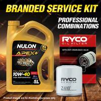 Ryco Oil Filter Nulon 5L APX10W40 Engine Oil Kit for Chrysler Neon JA SE LX