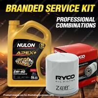 Ryco Oil Filter 5L APX5W40 Engine Oil Service Kit for Lexus Gs430 UZS190R