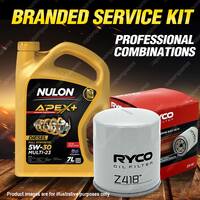 Ryco Oil Filter 7L APX5W30C23 Engine Oil Service Kit for Saab 9-5 2.3T 4cyl 2.3L