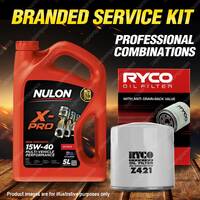 Ryco Oil Filter 5L XPR15W40 Engine Oil Service Kit for Alfa Romeo 33 GLC Boxer
