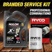 Ryco Oil Filter 5L PRO15W40 Engine Oil Service Kit for Mercedes Benz W201 W124