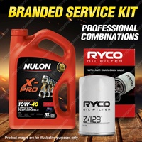 Ryco Oil Filter 5L XPR10W40 Engine Oil Service Kit for Mercedes Benz W201 W124