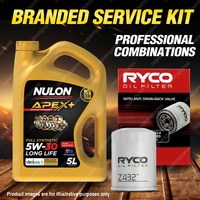 Ryco Oil Filter 5L APX5W30D1 Eng. Oil Service Kit for Toyota Camry Tarago Celica