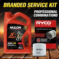 Ryco Oil Filter Nulon 5L XPR10W40 Engine Oil Kit for Kia Carens Mentor Shuma