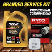 Ryco Oil Filter 5L APX5W30D1 Engine Oil Service Kit for Daihatsu Yrv M200 M201