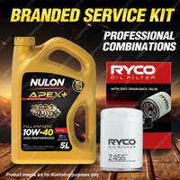 Ryco Oil Filter 5L APX10W40 Engine Oil Service for Mitsubishi Verada KL KJ KH V6