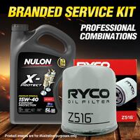 Ryco Oil Filter 5L PRO15W40 Engine Oil Service Kit for Mazda Mpv LW V6 99-02