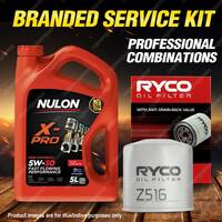 Ryco Oil Filter 5L XPR5W30 Engine Oil Service for Ford Taurus DN DP Quad Cam