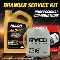 Ryco Oil Filter 5L APX10W40 Engine Oil Service Kit for Mazda Mpv LW V6 2.5L