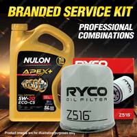 Ryco Oil Filter 5L APX5W20C5 Engine Oil Service Kit for Chrysler Sebring JS V6