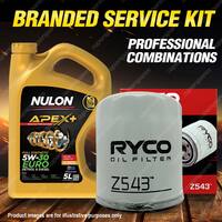 Ryco Oil Filter 5L APX5W30C3 Engine Oil Service Kit for Chrysler Sebring JS 2L