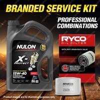 Ryco Oil Filter 5L PRO15W40 Engine Oil Service Kit for Renault Clio X65