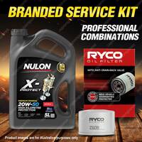 Ryco Oil Filter 5L PRO20W50 Engine Oil Service Kit for Renault Megane X64 Scenic
