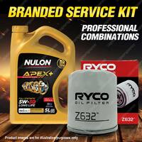 Ryco Oil Filter 5L APX5W30D1 Eng. Oil Service Kit for Mazda 3 BK BL 6 GH Mx-5 NC
