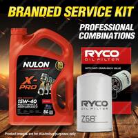 Ryco Oil Filter 5L XPR15W40 Engine Oil Service for Toyota Corolla KE55 KE50 4cyl