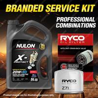 Ryco Oil Filter 5L PRO20W50 Engine Oil Service Kit for Renault Caravelle Virage