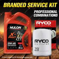 Ryco Oil Filter 5L XPR15W40 Engine Oil Service Kit for Fiat 1800 2100 2300