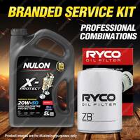 Ryco Oil Filter 5L PRO20W50 Engine Oil Service Kit for Fiat 1800 2100 2300