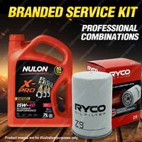 Ryco Oil Filter 7L XPRHD15W40 Eng. Oil Service Kit for Ford Falcon AU I-III 6cyl