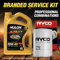 Ryco Oil Filter 5L APX10W40 Engine Oil Service Kit for Ford Fairlane Falcon Ltd