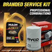 Ryco Oil Filter 5L APX10W40 Engine Oil Service Kit for Ford Fairlane Falcon Ltd