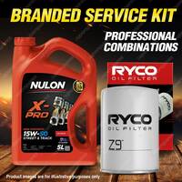 Ryco Oil Filter 5L XPR15W50 Engine Oil Service Kit for Ford Fairlane Falcon Ltd