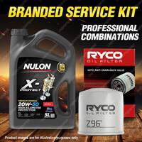 Ryco Oil Filter Nulon 5L PRO20W50 Engine Oil Kit for Chrysler Centura Valiant VH