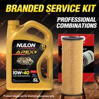Ryco Oil Filter 5L APX10W40 Engine Oil Service Kit for Ssangyong Chairman W100