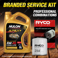 Ryco Oil Filter Nulon 5L APX5W30D1 Engine Oil Kit for Holden Barina TK Viva JF