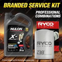 Ryco Oil Filter Nulon 5L PRO20W50 Engine Oil Kit for Rover 2000 Tc P6