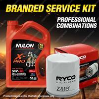 Ryco Oil Filter Nulon 5L XPR5W30 Engine Oil Kit for Toyota Camry MCV36R