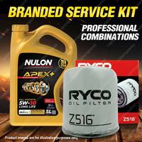 Ryco Oil Filter Nulon 5L APX5W30D1 Engine Oil Kit for Mazda Mpv LW V6 3L