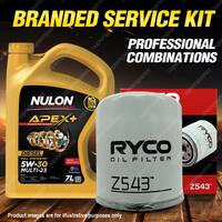 Ryco Oil Filter 7L APX5W30C23 Engine Oil Service Kit for Peugeot 206 4cyl Petrol