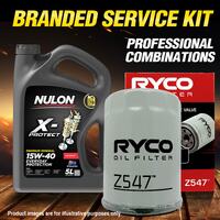 Ryco Oil Filter 5L PRO15W40 Engine Oil Service for Nissan Maxima A33 A32 V6