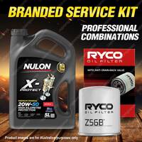 Ryco Oil Filter Nulon 5L PRO20W50 Engine Oil Kit for Mazda 626 GC GD 929 HC