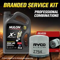 Ryco Oil Filter 5L PRO15W40 Engine Oil Service for Mazda Rx7 FC 1.3L