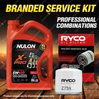 Ryco Oil Filter Nulon 5L XPR5W30 Engine Oil Kit for Honda S2000 AP 4cyl 2L