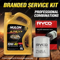 Ryco Oil Filter 5L APX10W40 Oil Service Kit for Nissan Pulsar N14 N15 Terrano