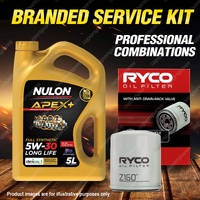 Ryco Oil Filter 5L APX5W30D1 Eng. Oil Service Kit for Holden Commodore Calais VZ