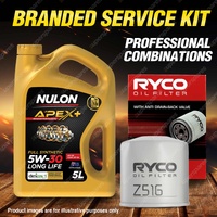 Ryco Oil Filter 5L APX5W30D1 Engine Oil Service Kit for Ford Fairlane BA BF 4.0L
