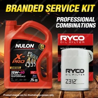 Ryco Oil Filter 7L XPRHD15W40 Eng Oil Service Kit for Mitsubishi Pajero NA NB NC